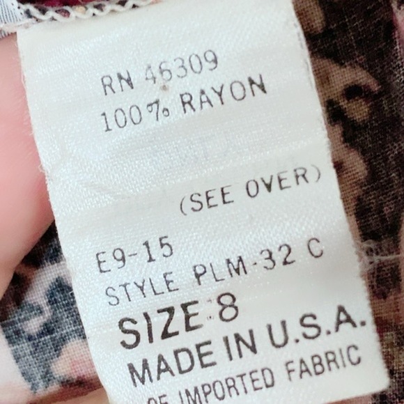 Vintage Intuition Floral Grandmacore Pleated Pocket Maxi Skirt Made in USA - Picture 11 of 12